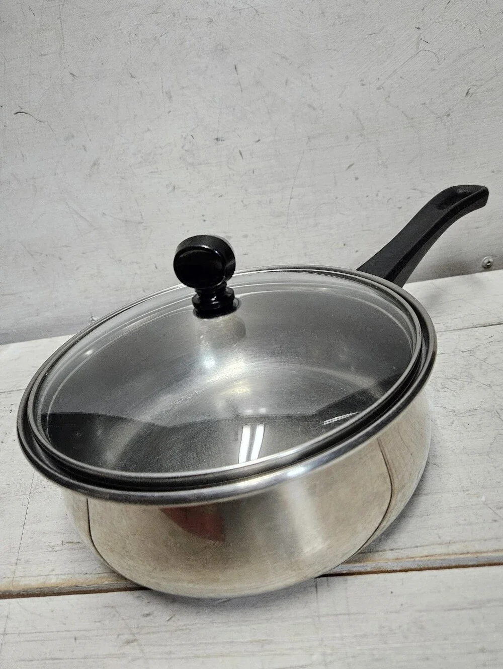 Vintage Regal Ware Pot/Lid Stainless Steel USA Collectible Kitchen Cookware 2qt